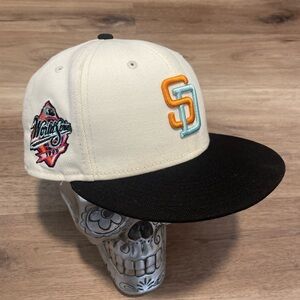 San Diego Padres New Era Hat 7 3/8 shoe palace exclusive reverse dreams fitted